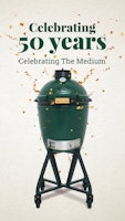Big Green Egg Holzkohlegrill MEDIUM Starterset 50 Jahre Jubiläumset 