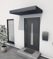 Gutta Rechteckvordach BS 160 in kubischem Design (Restposten in Farbe DB703 FS)
