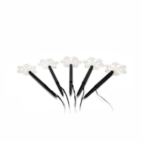 Konstsmide Weihnachtsbeleuchtung  LED Spiessleuchte mit 5 Schneeflocken