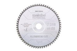 Metabo Sägeblatt "aluminium cut - professional"216x2,2/1,8x30 Z58 FZ/TZ 5°neg