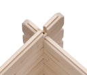 Karibu Gartenhaus Blockbohlenhaus Olaf 3/5 - 28 mm mit erhöhter Schneelast (300 kg/m²)