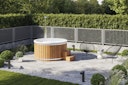 Wolff Finnhaus Badebottich Hot Tub Typ 2 Ø 200 cm mit Acrylwanne & LED-Beleuchtung