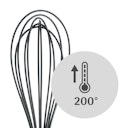WMF Silikon-Schneebesen 20 cm Profi Plus