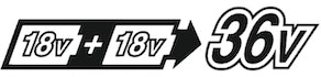 18 V 18 V = 36 V 18 V 18 V = 36 V - ProductIcon