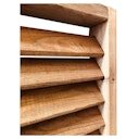 T&J Jalousie-Zaun, braun 180 x 180 cm, Rahmen 30 x 60 mm, Lamellen 15 x 60 mm