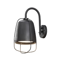 Konstsmide Wandleuchte Perugia, lackiertes Aluminium, schwarz (7526-750)