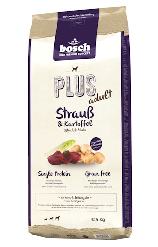 bosch Plus Adult Strauß & Kartoffel Hundetrockenfutter