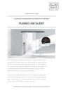 Griffwerk Planeo Air / Planeo Air Silent Glasschiebetürblatt