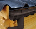 Kunststoff Dachrinnenset für Wolff Finnhaus WPC Gartenhaus Trend C+D