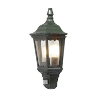 Konstsmide Wandleuchte Firenze, grün, mit Bewegungsmelder (7230-600)