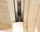 Wolff Finnhaus Gartenhaus Gerätehaus Pulti 34-B  Typ 3 mit 150 cm Seitendach A
