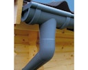 Kunststoff Dachrinnenset für Wolff Finnhaus WPC Gartenhaus Trend C+D