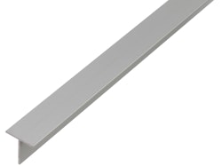Alberts® BA-Profil, T-Form, Alu, Länge: 2,6m, versch. Breiten