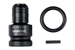 Metabo Schlagadapter 1/2" auf 1/4" E6,33-teiliginkl. Sicherungsring- und Stift