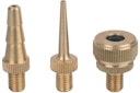 Metabo Ventil-Set 3-teiligbestehend aus Fahrradventil-Adapter Ballfüllnadel Adapter für Luftmatratze
