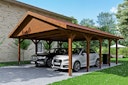 Skan Holz Wallgau - Satteldach Doppelcarport Breite 620 cm