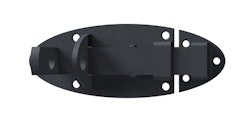 Alberts® Schlossriegel Ovado,m.flachem Griff,verz.,graphitgrau beschichtet,Platte 90x44mm 