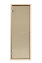 Infraworld Saunatür Basis 2 mit Holzrahmen und Türgriff - 6 mm ESG