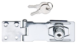 Alberts® Sicherheits-Überfalle,abschließbar,chromatiert,LxB Überf.:100x41,5,L Platte:40mm 