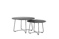 Diamond Garden Loungetisch BRISTOL, Edelstahl Dunkelgrau / HPL Granit Dunkel