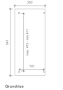 Skan Holz Sanremo aus Leimholz ohne Mittelpfosten Breite 541 cm freistehende Terrassenüberdachung