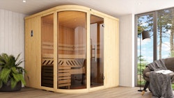 Weka Element-Designsauna Sara 2 Sparset inkl. Ofen - 68 mm - "Alles dabei"