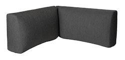 Diamond Garden Eckkissen GOMERA Sun & Rain, Tuvatextil (100 % Polyacryl) Schwarz/Silber