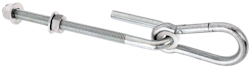 Alberts® Schaukelhaken, galvanisch verzinkt dickschichtpassiviert, zum Durchschrauben, Gewinde M12, Länge 200mm 204907