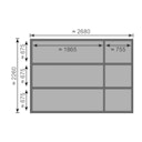 Karibu Bosse 1 - 38 mm Gartensauna mit Vorraum und Satteldach