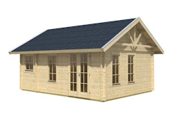 Skan Holz 45 mm Blockbohlenhaus Bern 2-Basisdach