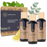 Liebenstein Bio Saunaaufguss 3er Set - 3 x 100 ml Liebenstein Bio Saunaaufguss 3er Set - 3 x 100 mlZubehörbild