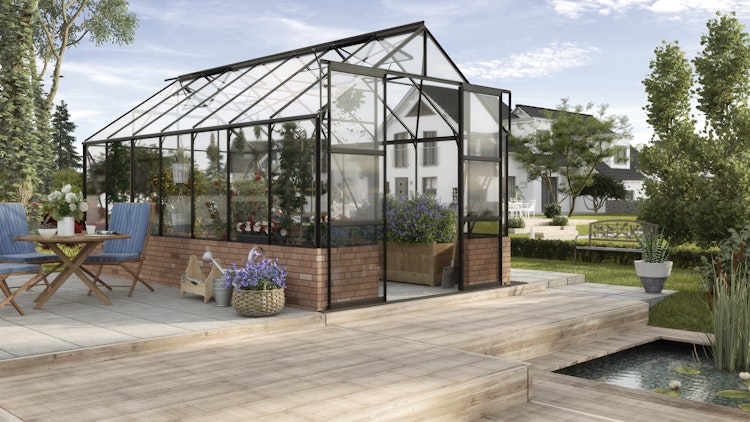 Vitavia Gewächshaus Cassandra 11500 inkl. 4 Dachfenstern - 11,5 m²