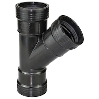Heissner Steck-T-Stück 45° (PP), 50mm, Gummidichtung (Z725-00)