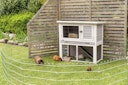 TRIXIE natura Kleintierstall mit Freilaufgehege 104x52x97cm grau/weiß