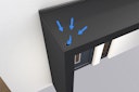 Gutta Rechteckvordach BS Plus 160 inkl. Seitenteil und Briefkasten (neues Modell)