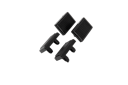Kettler Ersatzteil Bodenschoner für Freischwinger SENSE, 4er Set Edelstahl / Charcoal