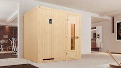 Weka Sauna Halmstad 2 mit Holztür und Fronteinstieg - 68 mm
