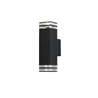 Konstsmide Wandleuchte Pollux, 2xGU10, schwarz (408-750)