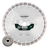 Metabo Set: 1xDiamanttrennscheibe 230x22,23mm"UP" +1xQuickspannmutter M14 Metabo Set: 1xDiamanttrennscheibe 230x22,23mm"UP" +1xQuickspannmutter M14Zubehörbild