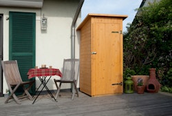 Weka 14 mm Garten- und Terrassenschrank 361 mit Flachdach