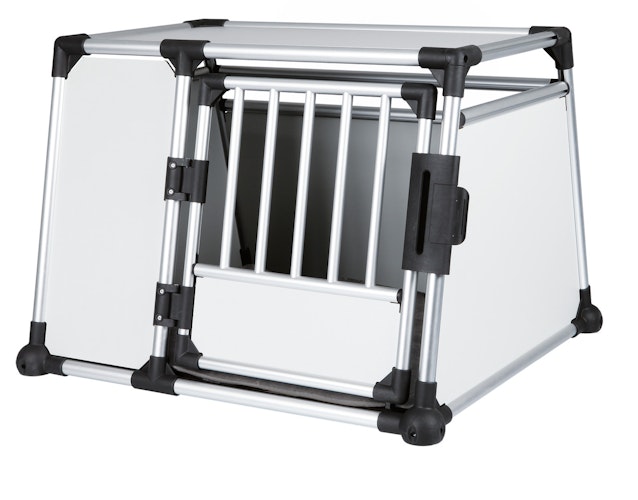 TRIXIE Transportbox Aluminium silber/hellgrau Transportbox