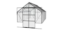 Vitavia Gewächshaus Cassandra 11500 inkl. 4 Dachfenstern - 11,5 m²