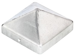 Alberts® Pfostenkappe für Holzpfosten hoch Aluguss blank LxB 90x90 mm 