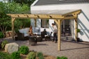 Skan Holz Sanremo aus Leimholz ohne Mittelpfosten Breite 541 cm freistehende Terrassenüberdachung