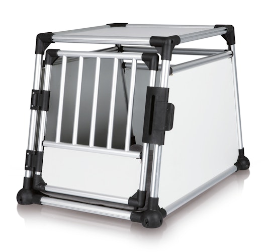 TRIXIE Transportbox Aluminium silber/hellgrau Transportbox