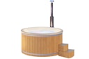 Wolff Finnhaus Badebottich Hot Tub Typ 2 Ø 200 cm mit Acrylwanne & LED-Beleuchtung