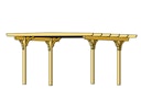 Skan Holz Odenwald - Design Einzel Carport aus Leimholz Breite 428 cm