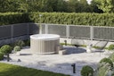 Wolff Finnhaus Badebottich Hot Tub Typ 2 Ø 200 cm mit Acrylwanne & LED-Beleuchtung