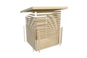 Karibu Woodfeeling Gartenhaus Kandern 1/2/3 mit 235 cm Schleppdach + Rückwand