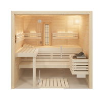 Infraworld Sauna Solido Glas Complete 167 - 40 mm Multifunktionssauna inkl. 5-teiligem gratis Zubehörset